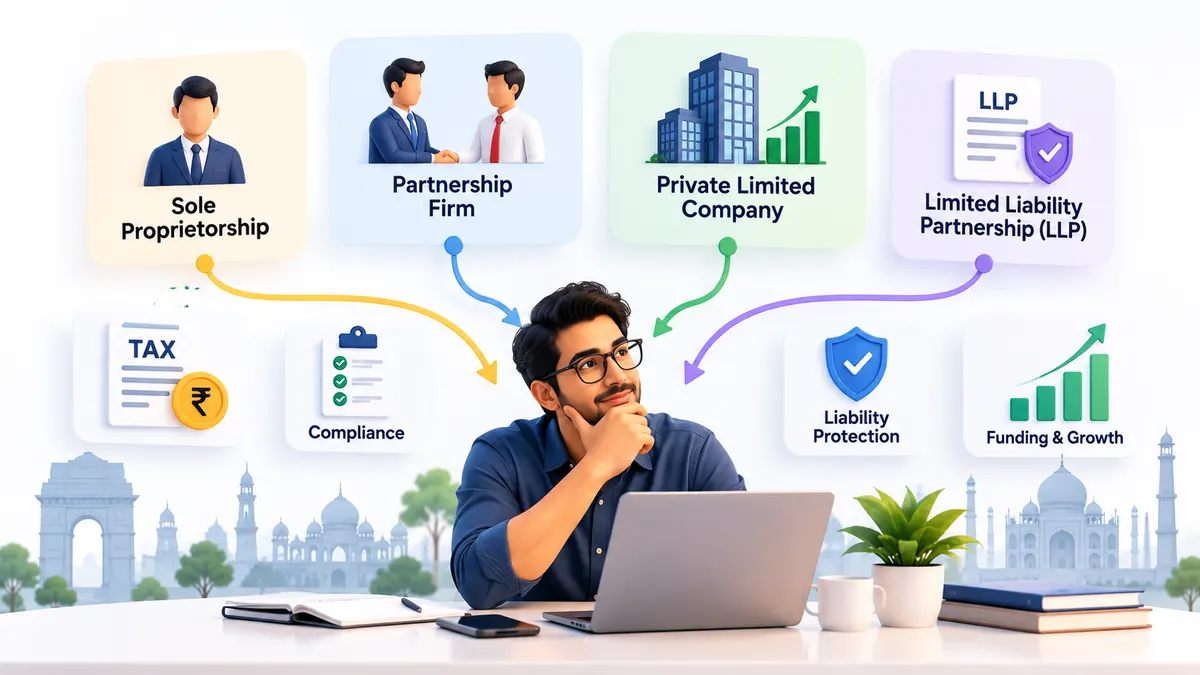 How to Choose the Right Business Structure in India